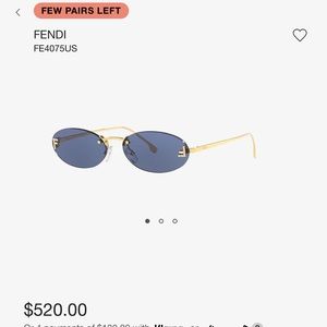 Brand new fendi sunglasses